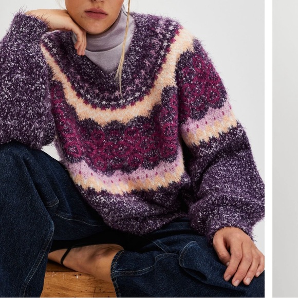 Free People Festive Frost Sweater, XS - Picture 2 of 9